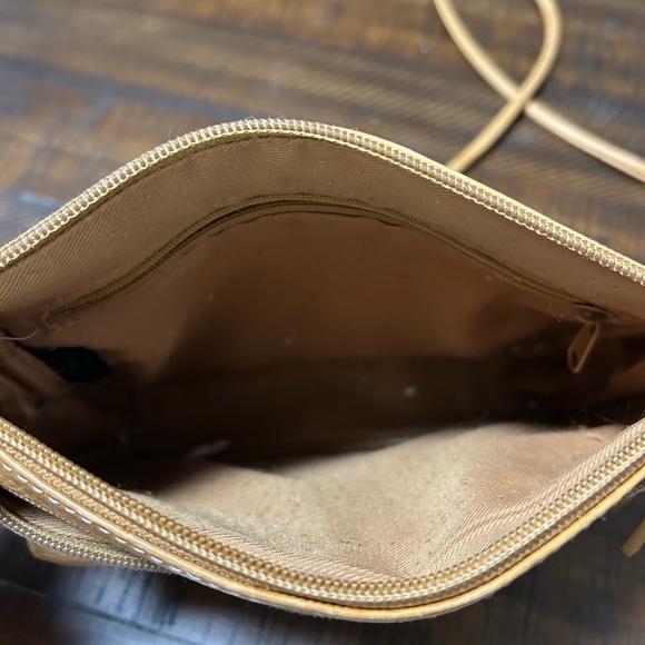 Fossil Light Brown Leather Crossbody Bag - Picture 4 of 4